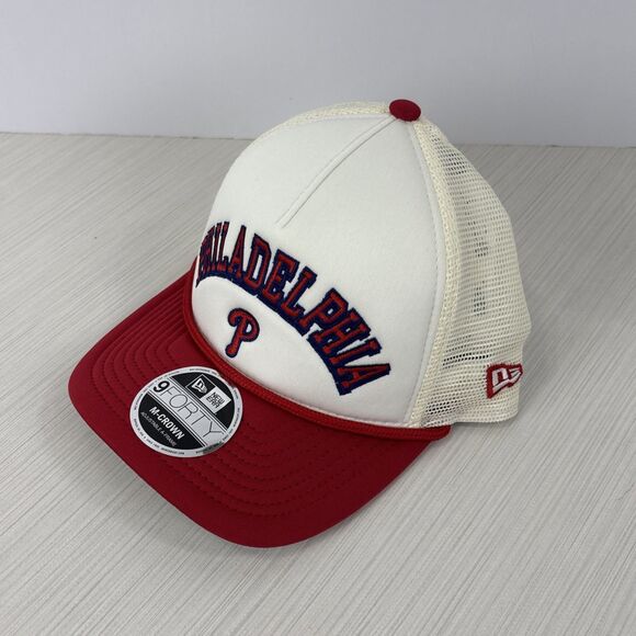New Era Philadelphia Phillies 9Forty M-Crown A-Frame White Snapback Rope Hat NEW - Picture 3 of 6